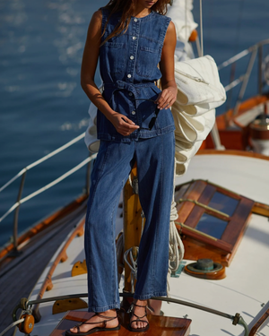 Bella Dahl Seamed Soft Barrel with Elastic Back