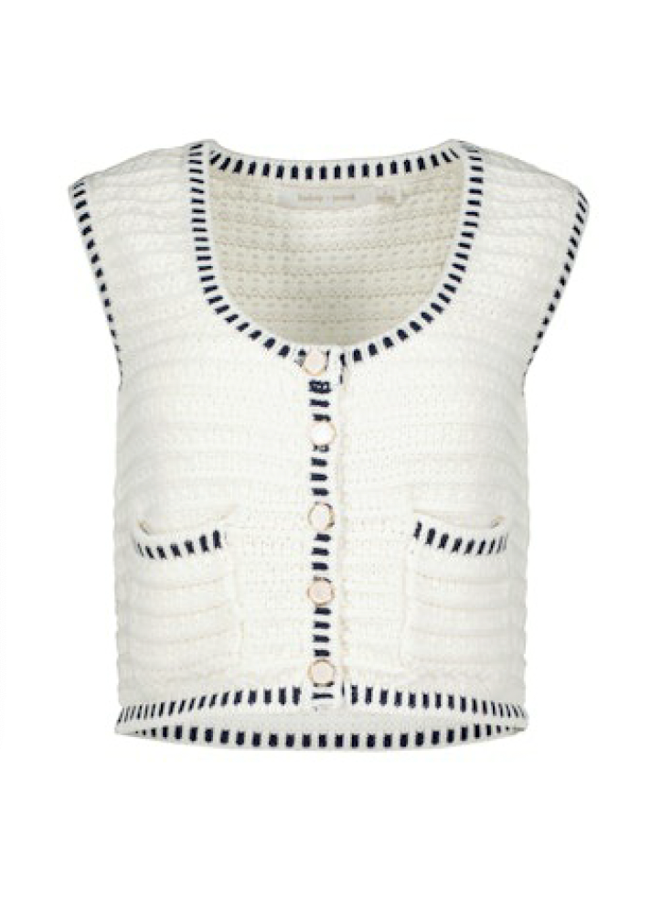 Bishop &amp; Young LUXE CROCHET SWEATER VEST