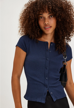 Free People Most Wanted Cardi in Navy