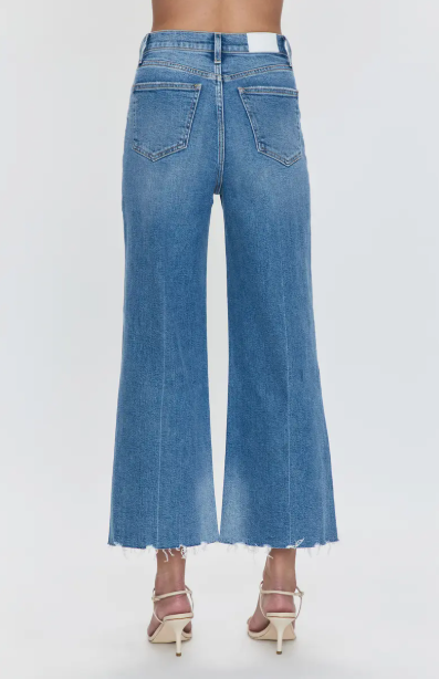 Pistola Lana Crop High Rise Ultra Wide Leg Denim