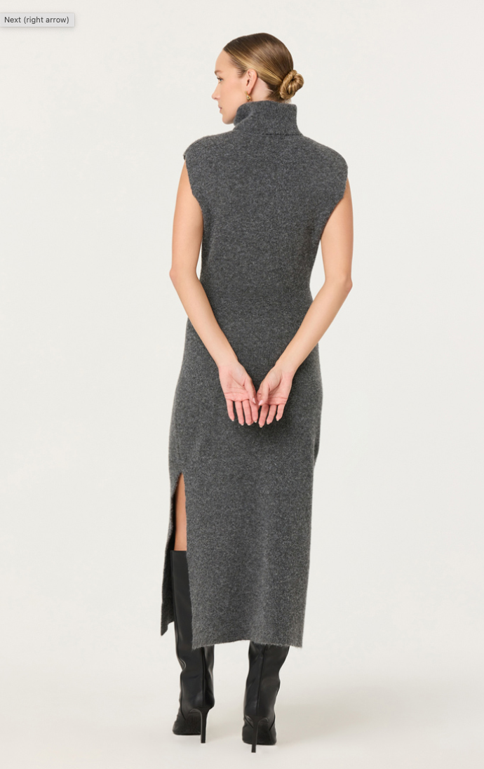 Astr the Label Roxanna Charcoal Sweater Dress