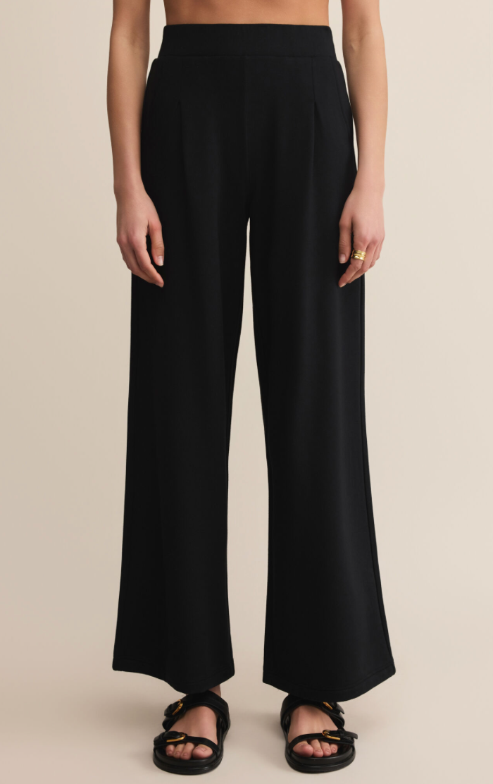 Z Supply Round Trip Black Track Pant