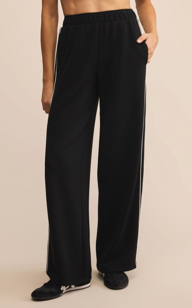 Z Supply Fastbreak Black Track Pant