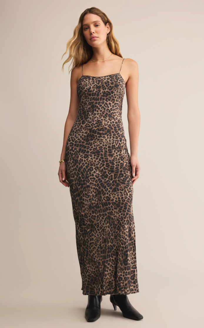 Z Supply Cielo Leopard Midi Dress - Pilar Boutique