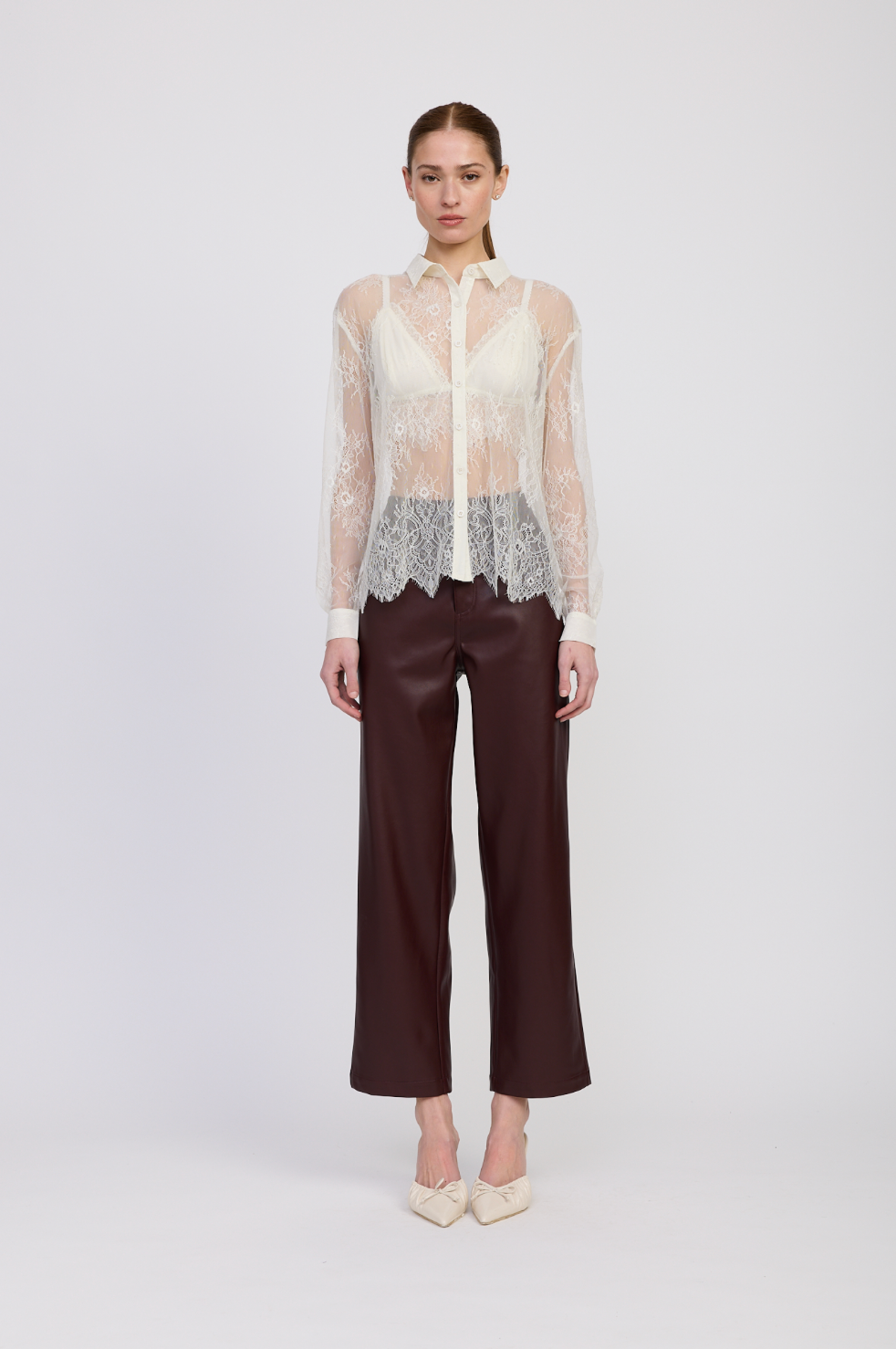 En Saison Alannah Ivory Top &amp; Bralette Set