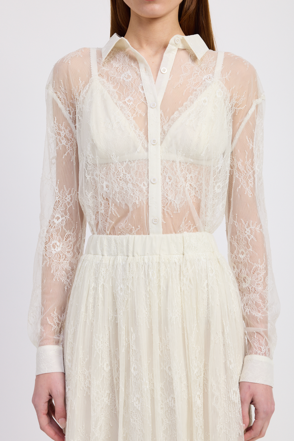 En Saison Alannah Ivory Top &amp; Bralette Set