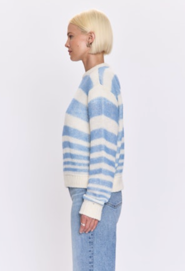 MOA STRIPED BUBBLE SWEATER