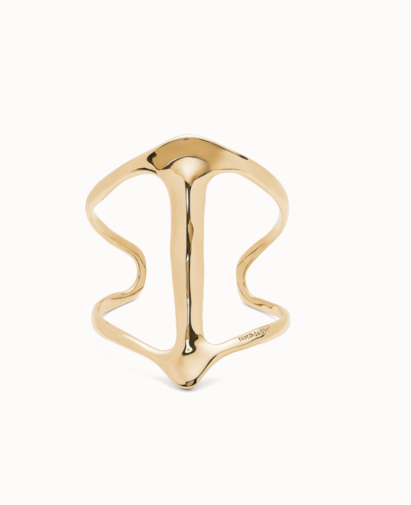 Uno De 50 Cuff Bracelet With Manta Ray Structure