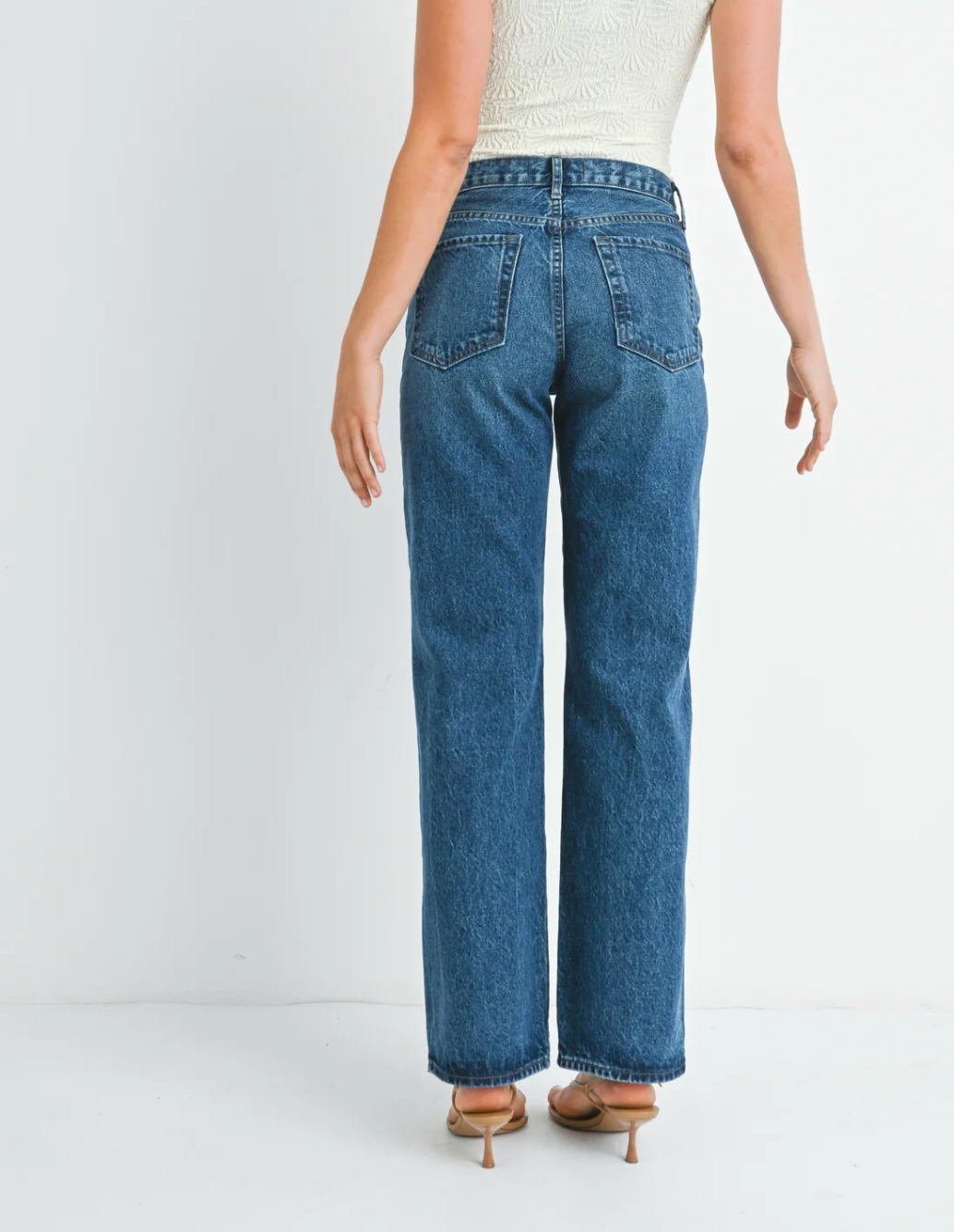 Relaxed Straight Jean in Dark Denim