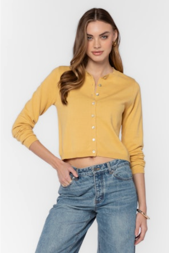 Genna Cardigan in Yellow