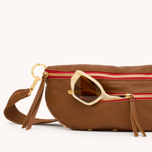 Hammitt Charles Crossbody Medium in Mahogany Pebble