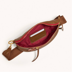 Hammitt Charles Crossbody Medium in Mahogany Pebble