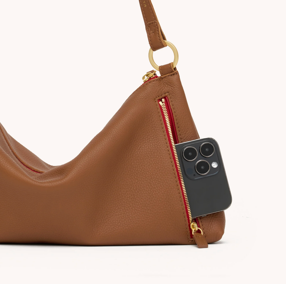 Hammitt Kyle in Mahognay Red Zip