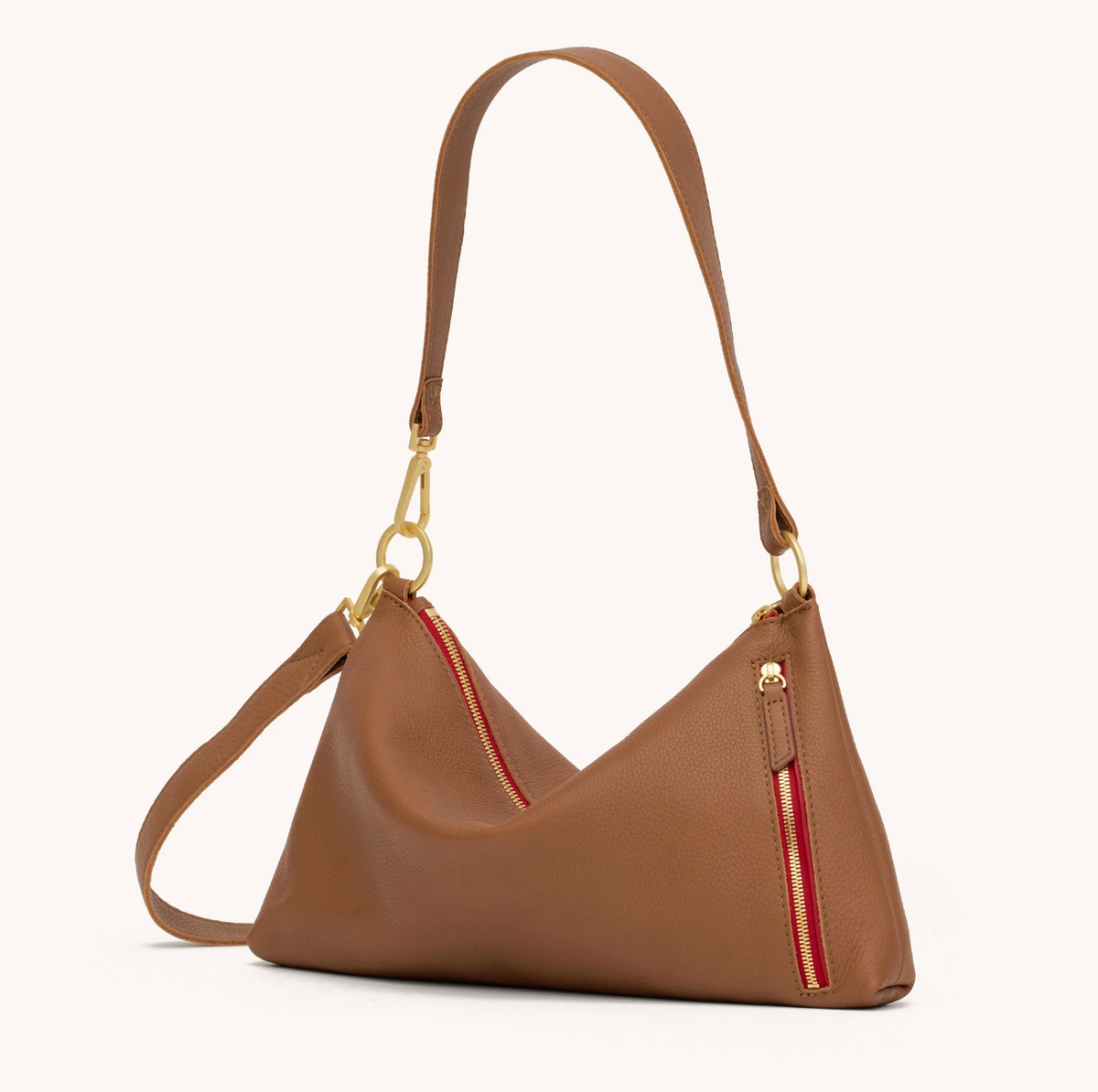 Hammitt Kyle in Mahognay Red Zip