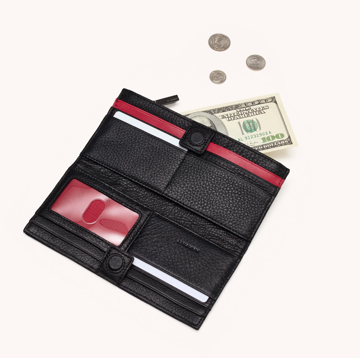 Hammit 110 North Black Wallet in Gunmetal