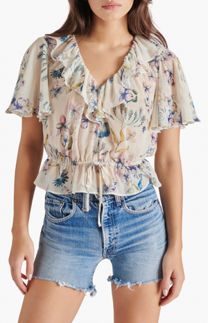 STEVE MADDEN Floral BRIGHTON TOP