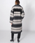 Astrid Grey Combo Fringe Coat