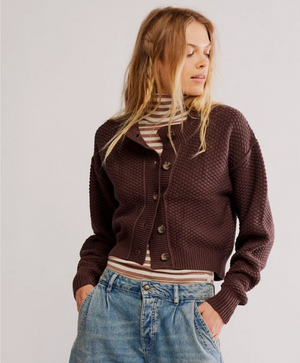 Free People Lila Cropped Cardigan