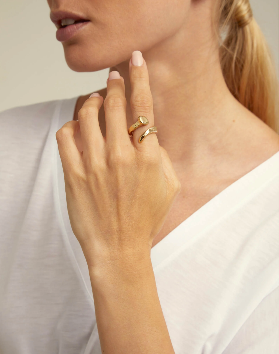 UNODE50 Nail Ring in Gold