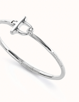 UNODE50 Bangle Bracelet with White Topaz