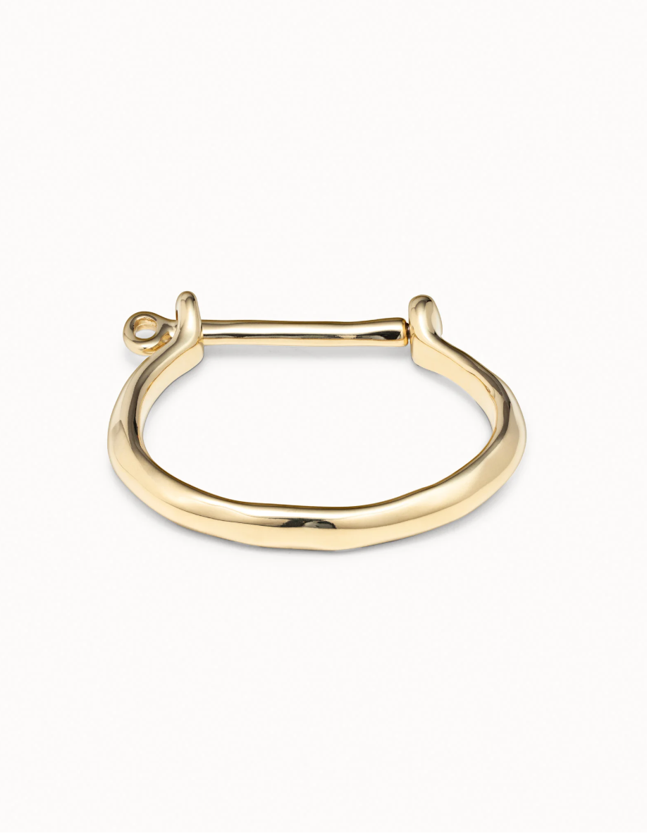 UNODE50 Bangle Bracelet with a Shackle Shaped Clasp