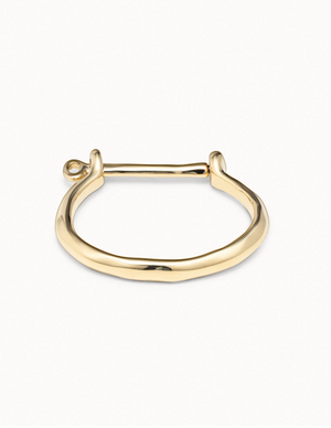 UNODE50 Bangle Bracelet with a Shackle Shaped Clasp