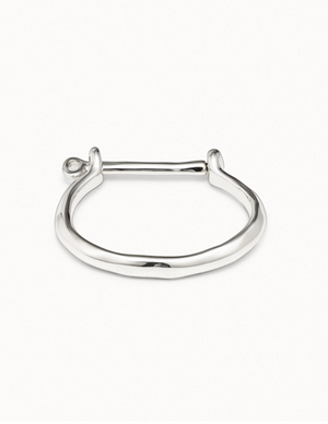 UNODE50 Bangle Bracelet with a Shackle Shaped Clasp