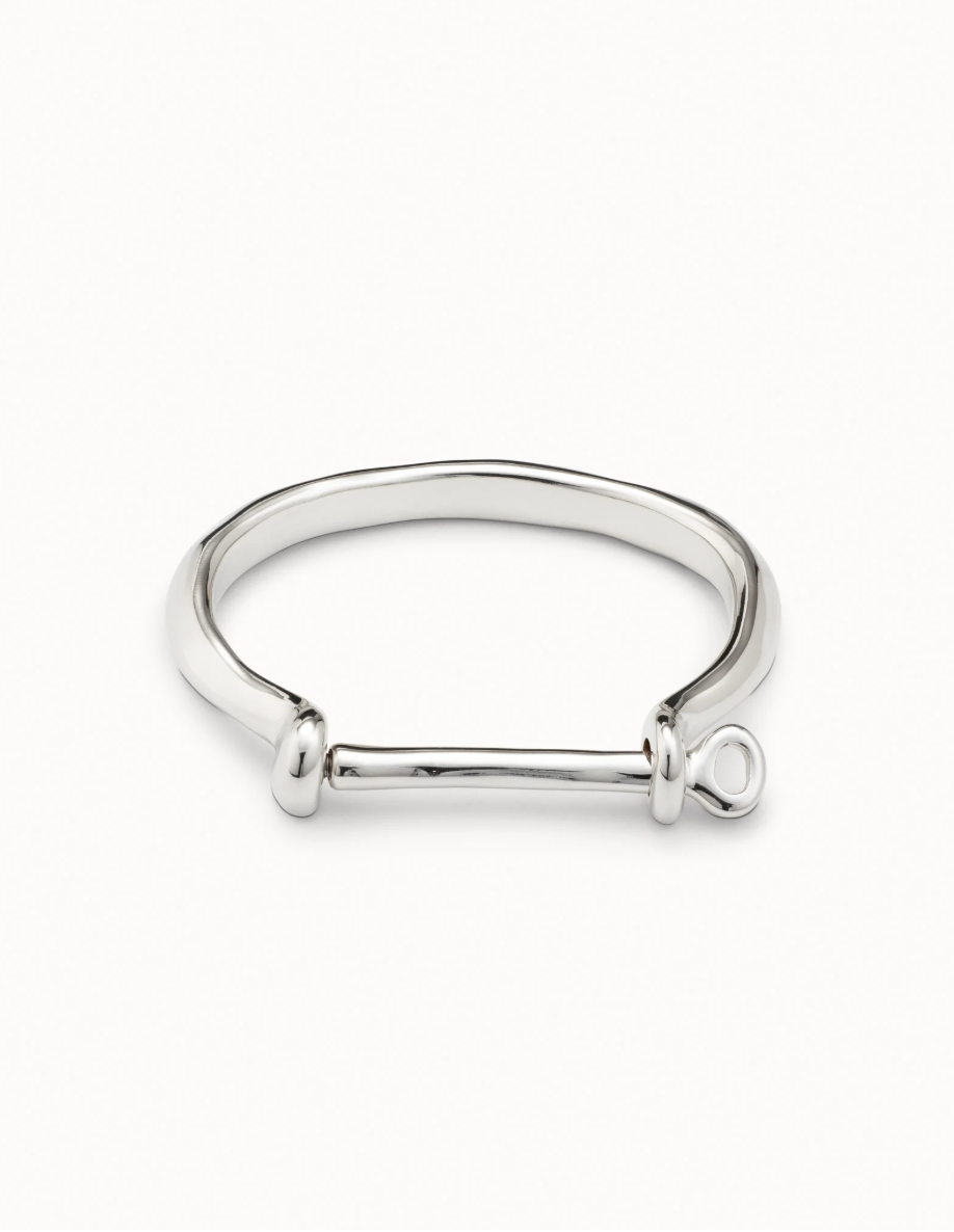UNODE50 Bangle Bracelet with a Shackle Shaped Clasp