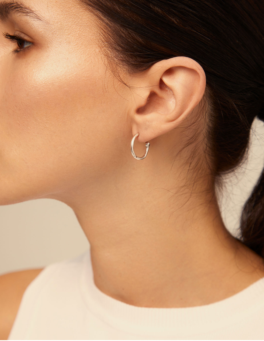 UNODE50 Hoop Charm Earrings