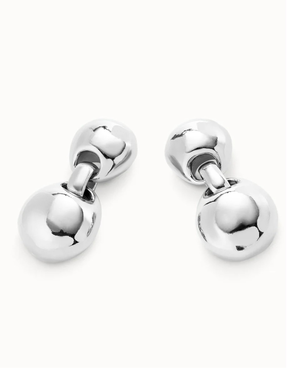 UNODE50 Drop Earrings with Two Beads