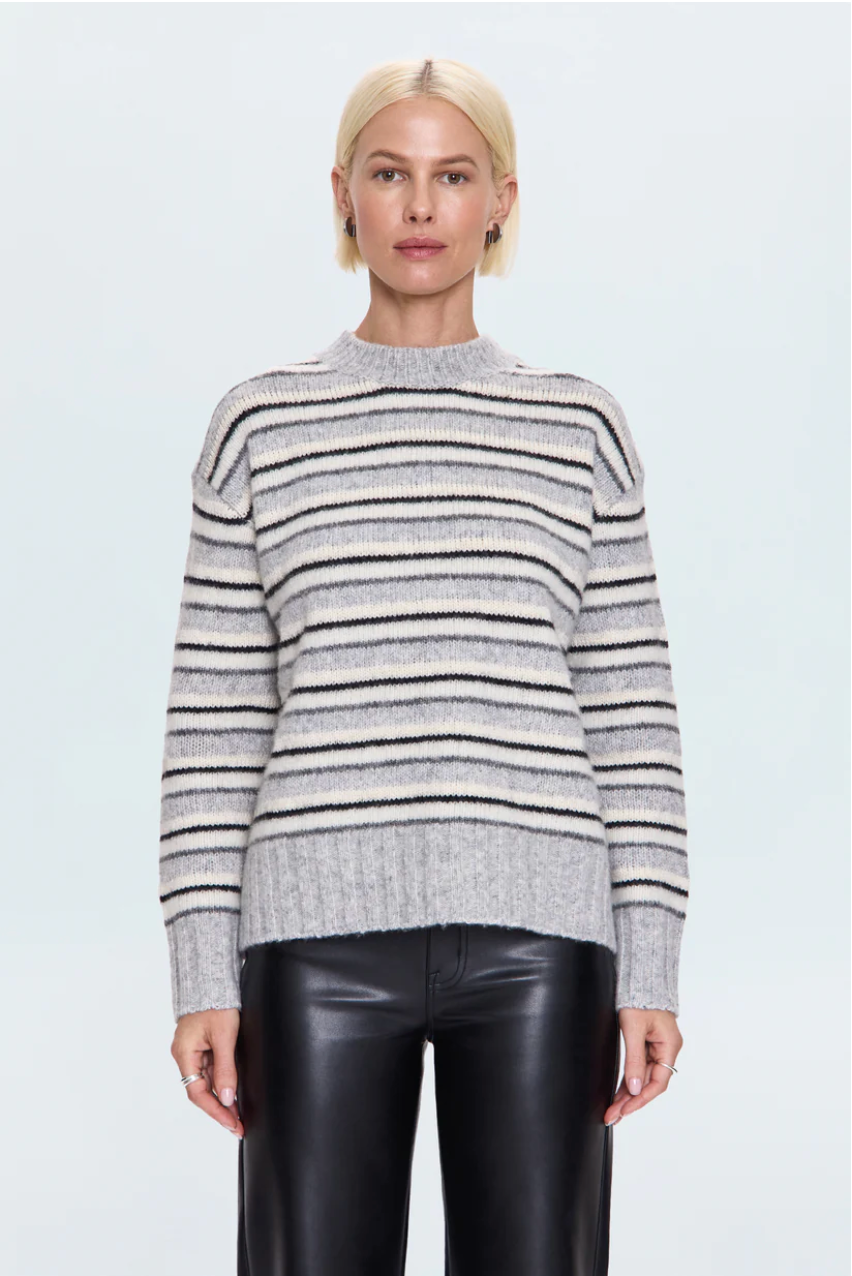 Pistola Hanna Stripped Sweater in Grey