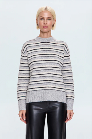 Pistola Hanna Stripped Sweater in Grey