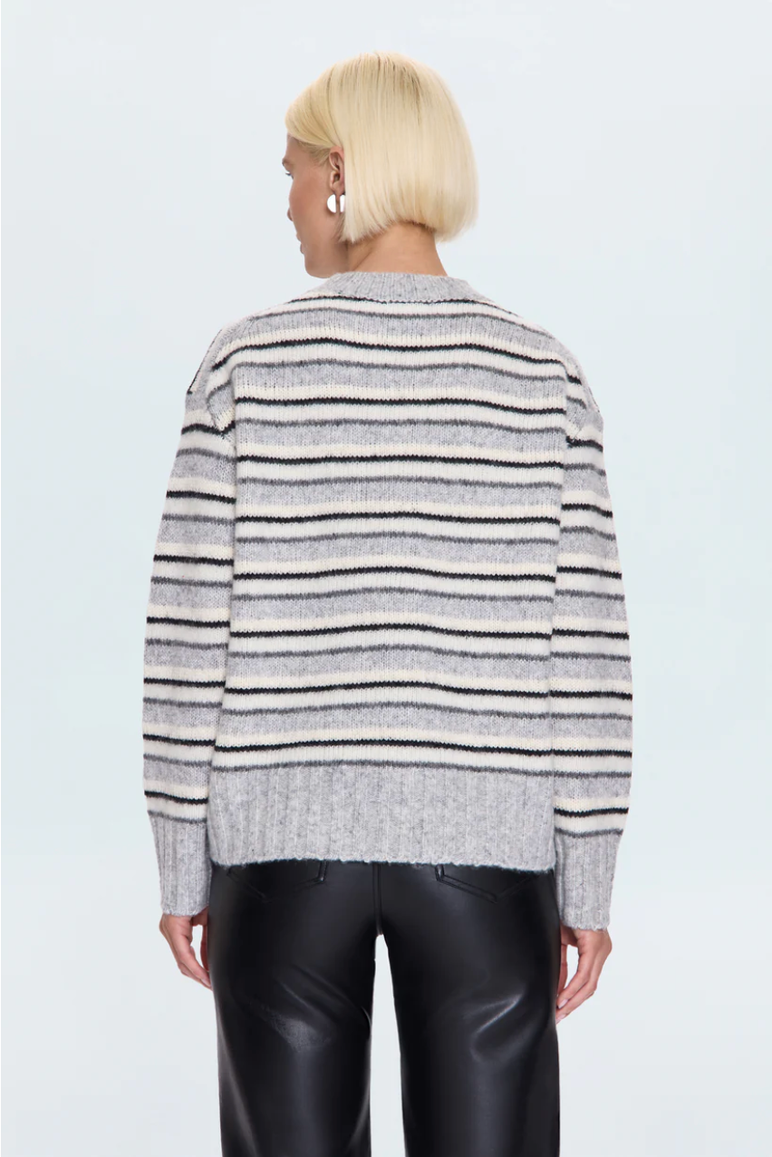 Pistola Hanna Stripped Sweater in Grey