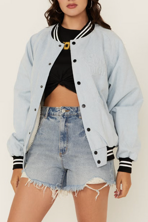 Coors Light Denim Bomber Jacket