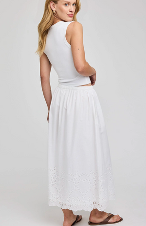 Elodie Maxi Skirt in White