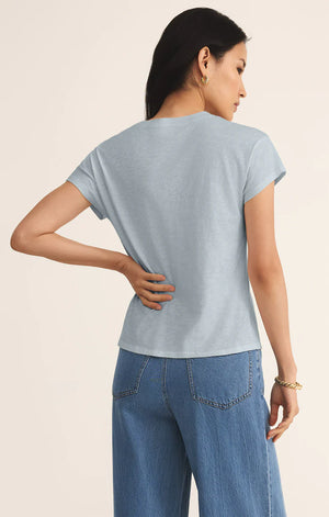 Z Supply Modern Slub Tee in Clearwater Blue
