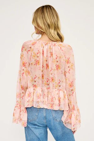 Rochelle Peplum Ruffle Top