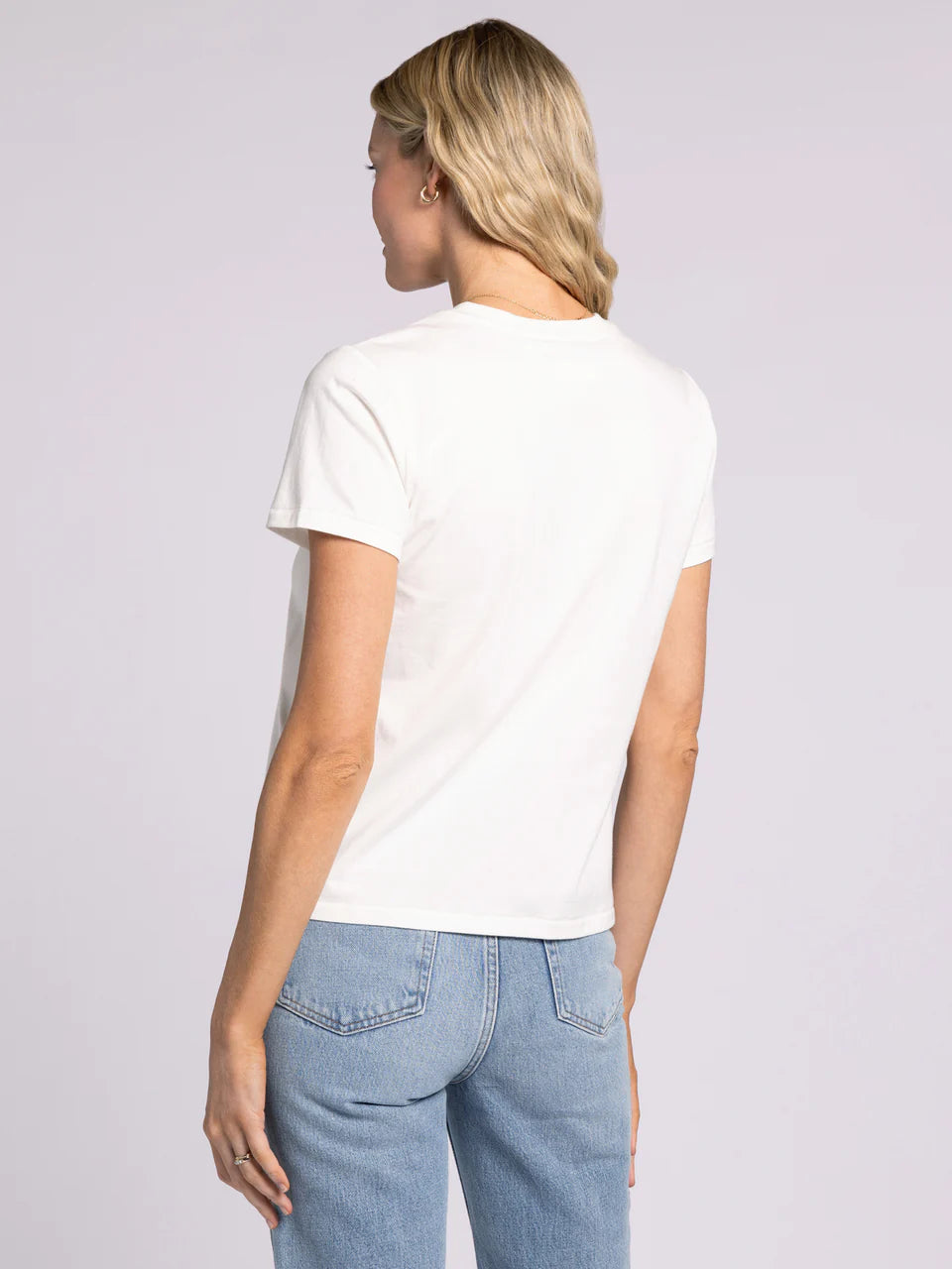 Asher Crew Neck Tee in White