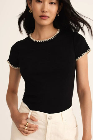 Z Supply CASSIS RIB Black TEE
