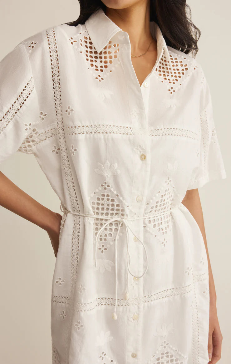 Z Supply Annabelle Eyelet White Dress