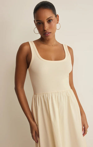 Z Supply Kensie Midi Dress in Cloud