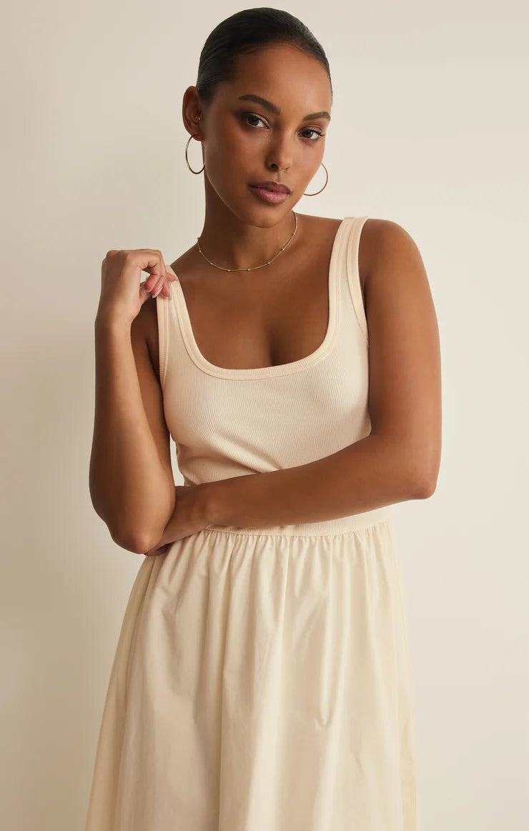 Z Supply Kensie Midi Dress in Cloud