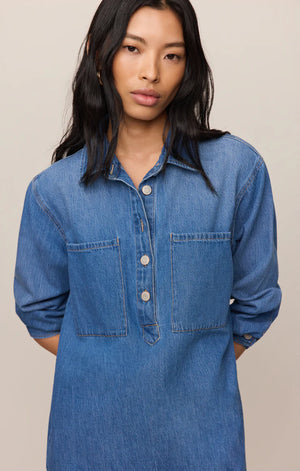 Z Supply Lucie Denim Shirt Dress