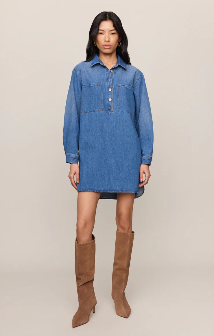 Z Supply Lucie Denim Shirt Dress