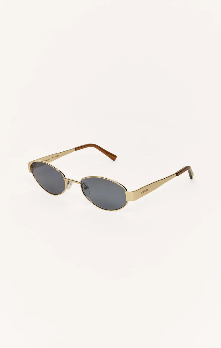 Z Supply Palisades Sunglasses in Gold Grey