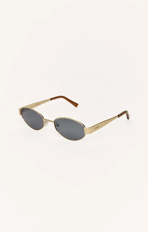 Z Supply Palisades Sunglasses in Gold Grey