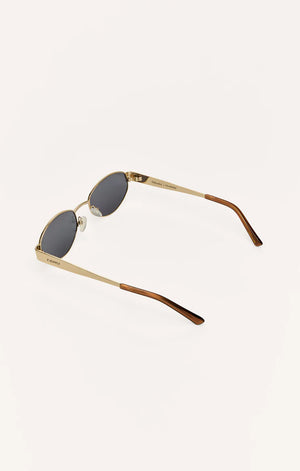 Z Supply Palisades Sunglasses in Gold Grey