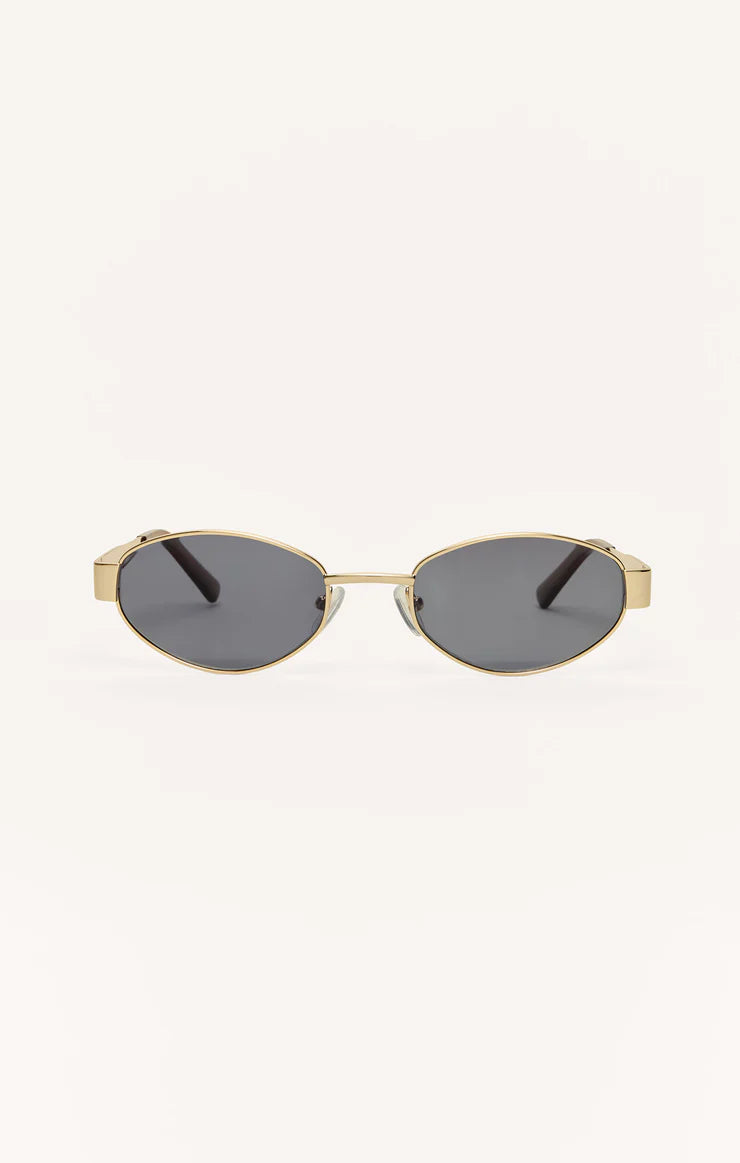Z Supply Palisades Sunglasses in Gold Grey