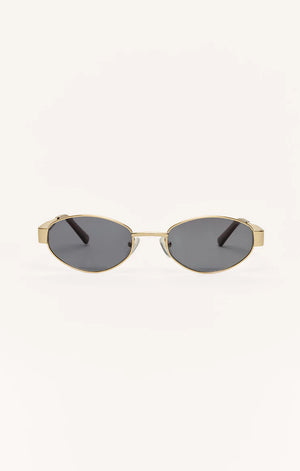 Z Supply Palisades Sunglasses in Gold Grey