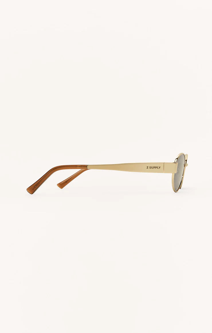 Z Supply Palisades Sunglasses in Gold Grey